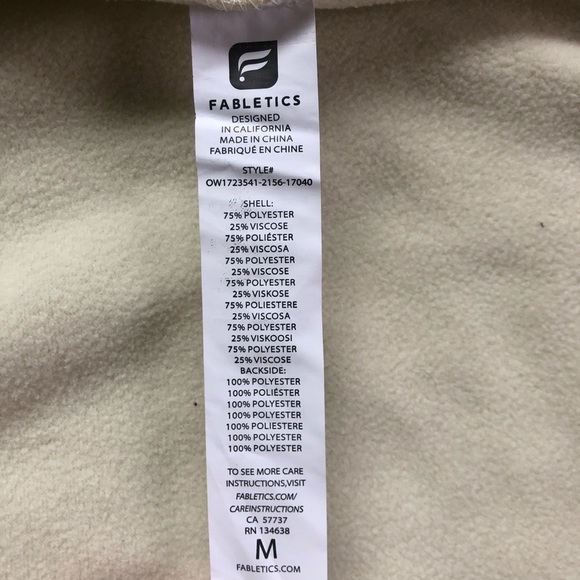 Fabletics Sage Coat In Oatmeal - Picture 8 of 8